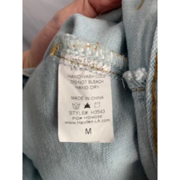 Hayden Los Angeles Medium Women's Denim Raw Hem Skirt - Picture 4 of 4